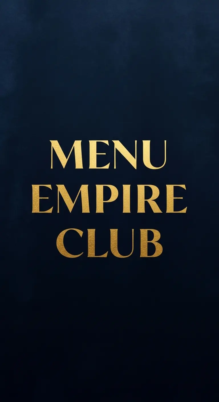 Bìa menu Empire Club — Club Quận 1